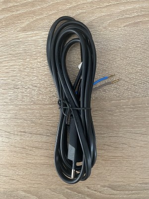 Flexo šnúra PVC 2x0,75 mm 2 m čierna