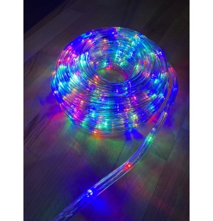 LED svetelný had vonkajší - 17 m, RGB (viac farieb)