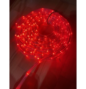 LED svetelný had vonkajší - 8 m, červená