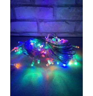 LED vianočná reťaz 10 m, 100 LED, RGB (viac farieb)